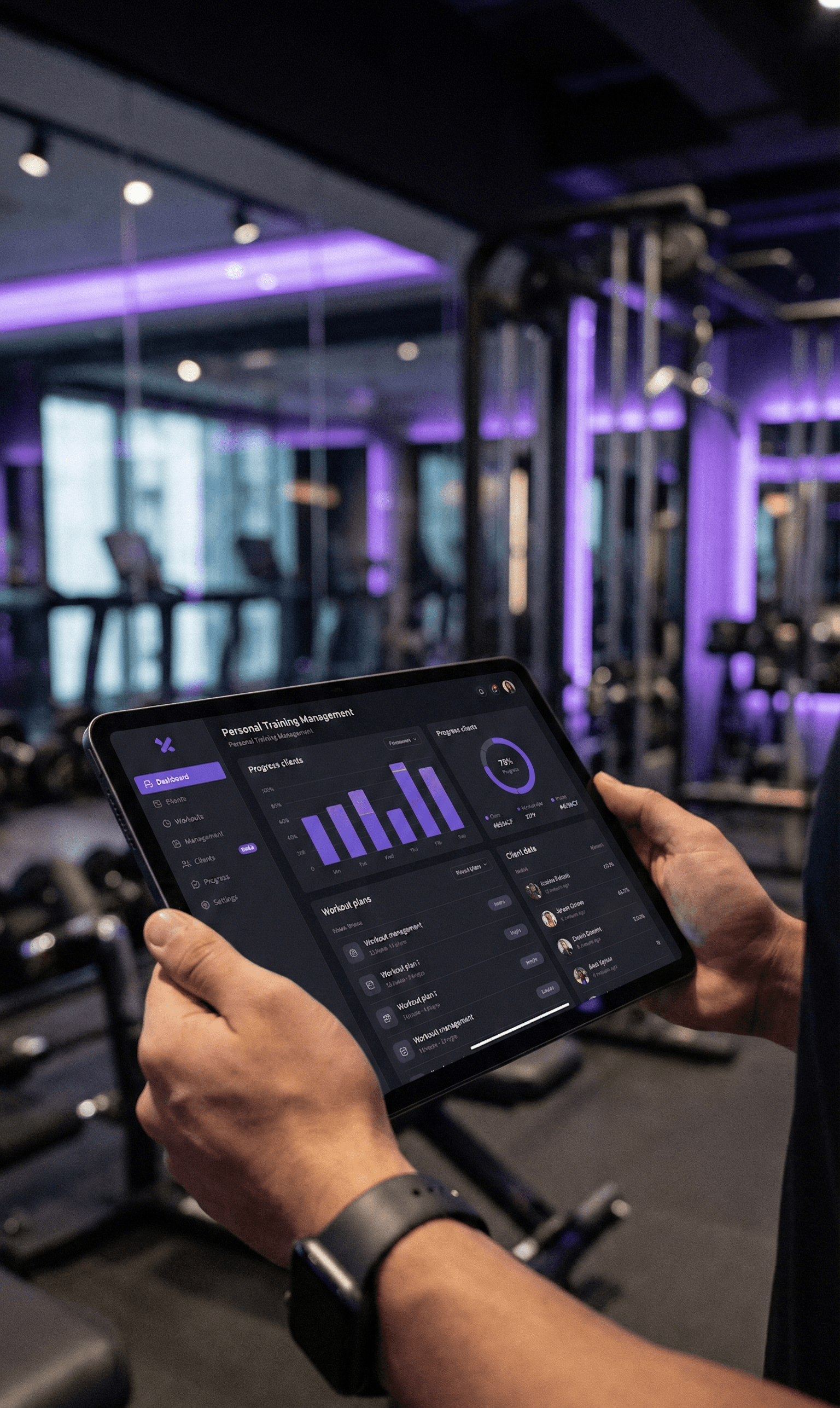 Tło logowania - Trening personalny